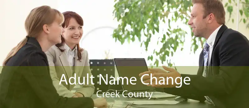 Adult Name Change Creek County