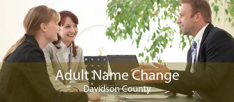 Adult Name Change Davidson County