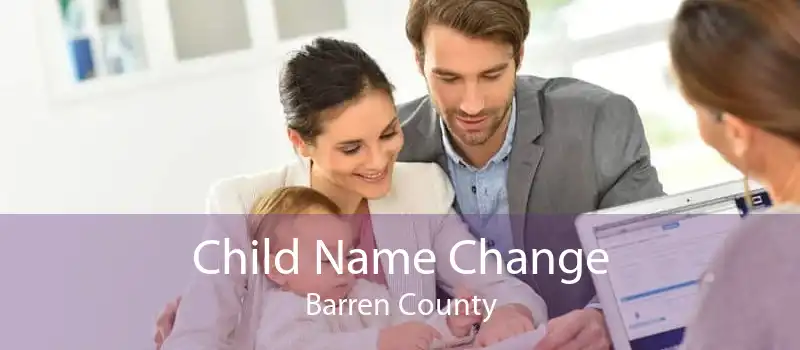 Child Name Change Barren County