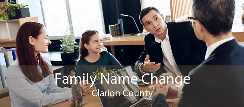 Family Name Change Clarion County