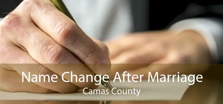 Name Change After Marriage Camas County