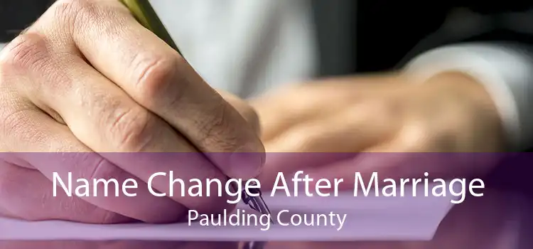 Name Change After Marriage Paulding County