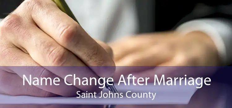 Name Change After Marriage Saint Johns County